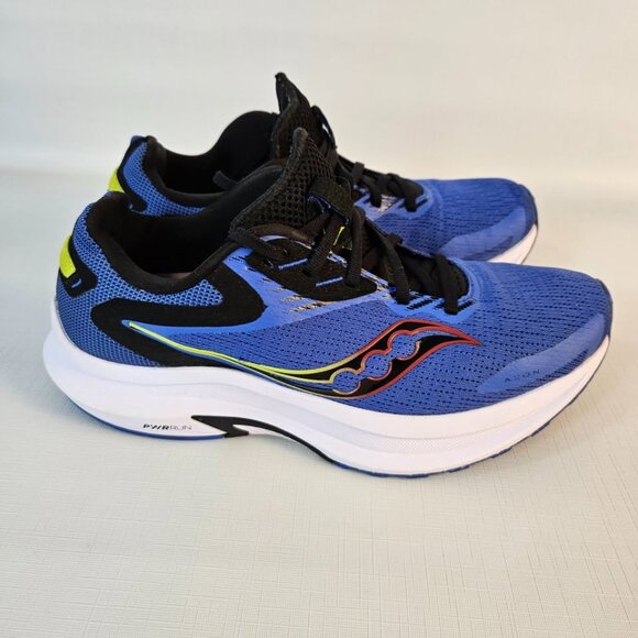 Saucony Axon 2 Running Shoes Sneaker Blue Raz Acid Men's Size 8.5 - Picture 3 of 9